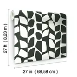 Inspired by Color Primitive Vines wallpaper, color Black & White, SKU BW3893