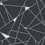 Inspired by Color Prismatic - Black & Silver Wallpaper | Buy Online Inspired by Color Prismatic wallpaper, color Black & Silver, SKU BW3985