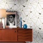 Inspired by Color Prismatic - Gold & Black Wallpaper | Buy Online Inspired by Color Prismatic wallpaper, color Gold & Black, SKU RY2702