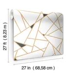 Inspired by Color Prismatic - Gold & Black Wallpaper | Buy Online Inspired by Color Prismatic wallpaper, color Gold & Black, SKU RY2702