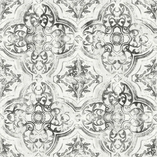 Inspired by Color Quartet wallpaper, color White & Black, SKU MN1890