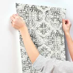 Inspired by Color Quartet wallpaper, color White & Black, SKU MN1890