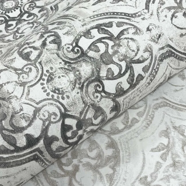 Inspired by Color Quartet wallpaper, color White & Black, SKU MN1890