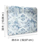 Inspired by Color Quartet - White & Blue Wallpaper | Buy Online Inspired by Color Quartet wallpaper, color White & Blue, SKU MN1891