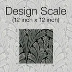 Inspired by Color Shell Damask - Black Wallpaper | Buy Online Inspired by Color Shell Damask wallpaper, color Black, SKU BW3951