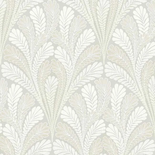 Inspired by Color Shell Damask wallpaper, color Grey, SKU DM5022