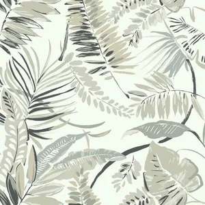 Inspired by Color Tropical Toss wallpaper, color White, SKU TC2622