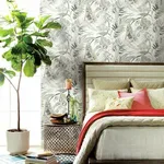 Inspired by Color Tropical Toss - White Wallpaper | Buy Online Inspired by Color Tropical Toss wallpaper, color White, SKU TC2622