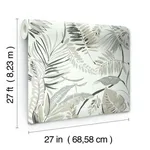Inspired by Color Tropical Toss - White Wallpaper | Buy Online Inspired by Color Tropical Toss wallpaper, color White, SKU TC2622