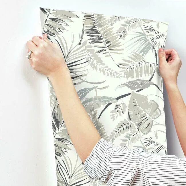 Inspired by Color Tropical Toss - White Wallpaper | Buy Online Inspired by Color Tropical Toss wallpaper, color White, SKU TC2622