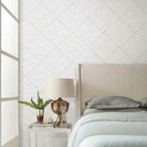 Inspired by Color Twisted Tailor wallpaper, color White, SKU GM7565