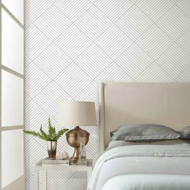Inspired by Color Twisted Tailor wallpaper, color White, SKU GM7565