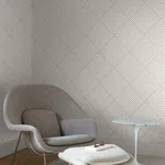 Inspired by Color Twisted Tailor wallpaper, color White, SKU GM7565