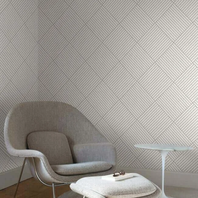 Inspired by Color Twisted Tailor wallpaper, color White, SKU GM7565
