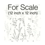 Inspired by Color Wildflower Sprigs wallpaper, color Black & White, SKU FH4026