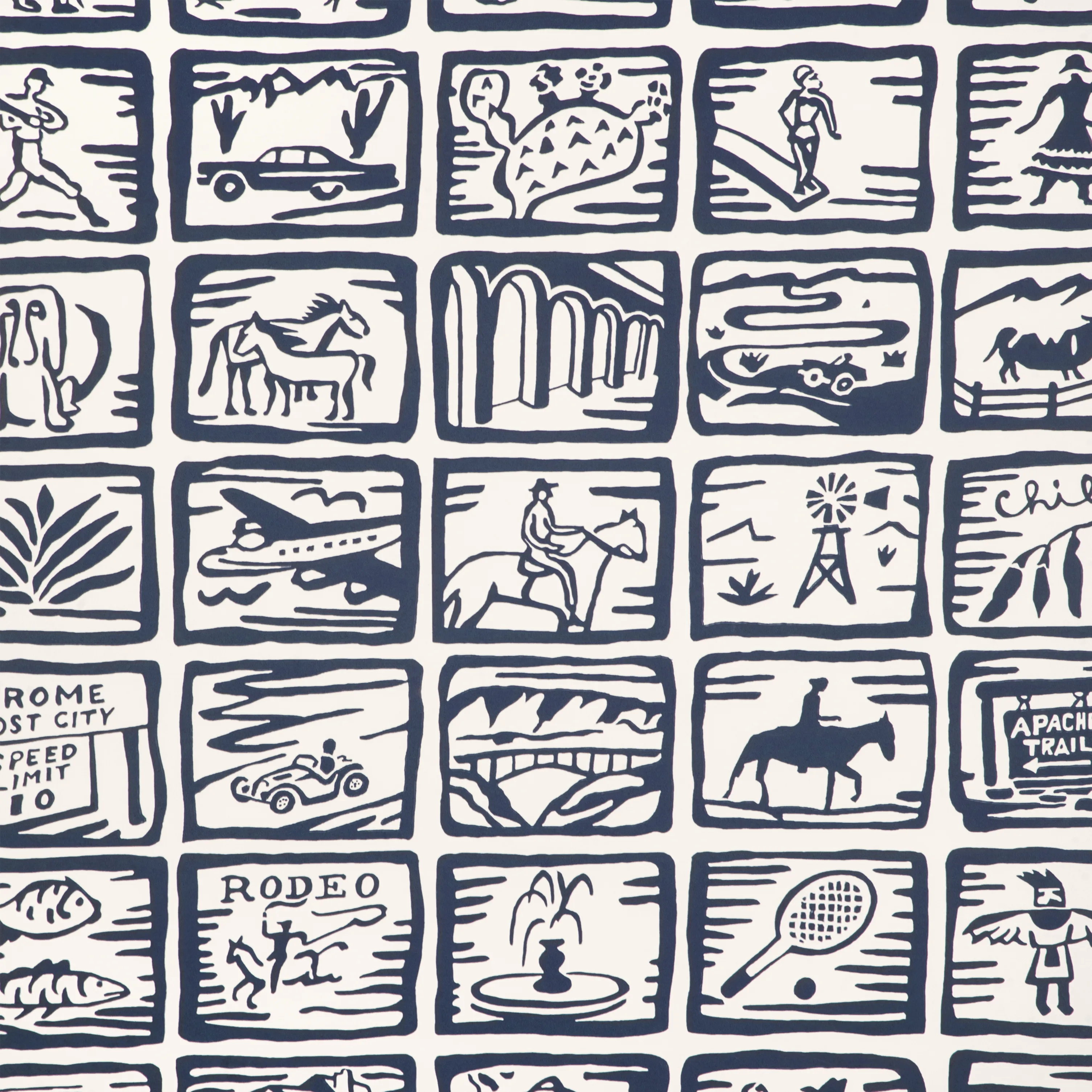 Kravet Couture Arizona Sketchbook in Blue (W4257.50.0)