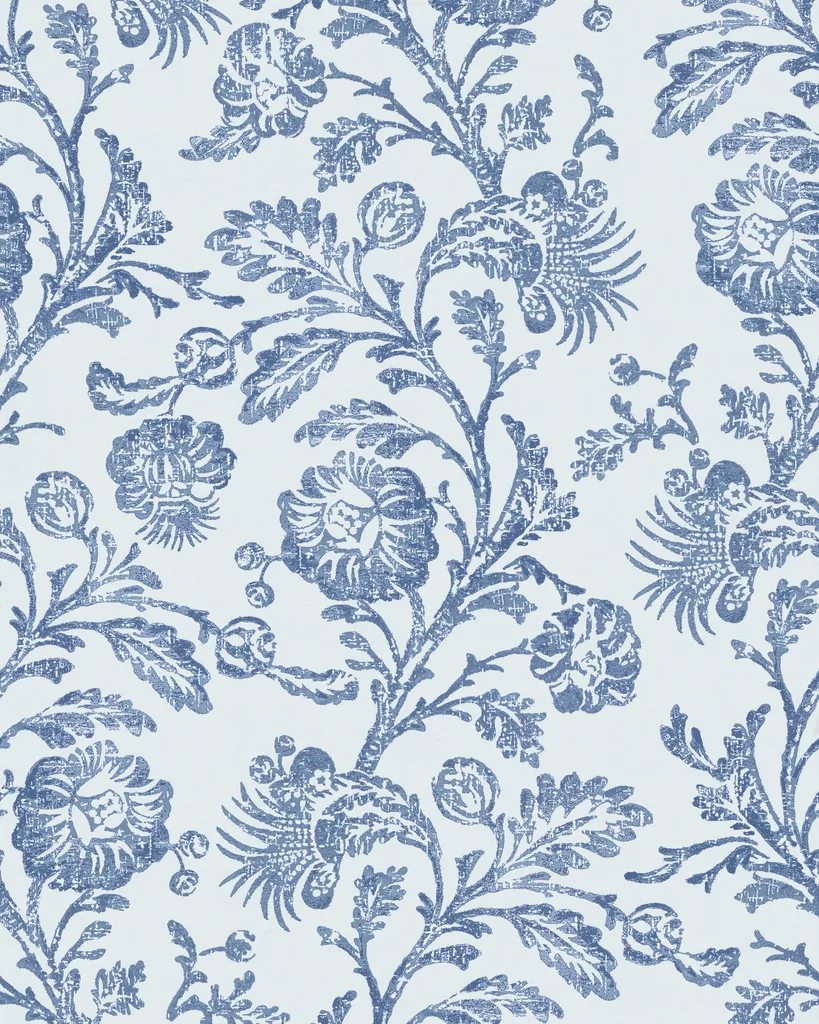 Kravet Couture Eunice Vine in Boca Blue (W4439.5.0)
