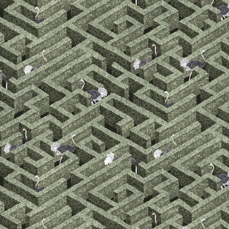 Kravet Couture Labyrinth with Ostriches in 01 (JMW1010.01.0)