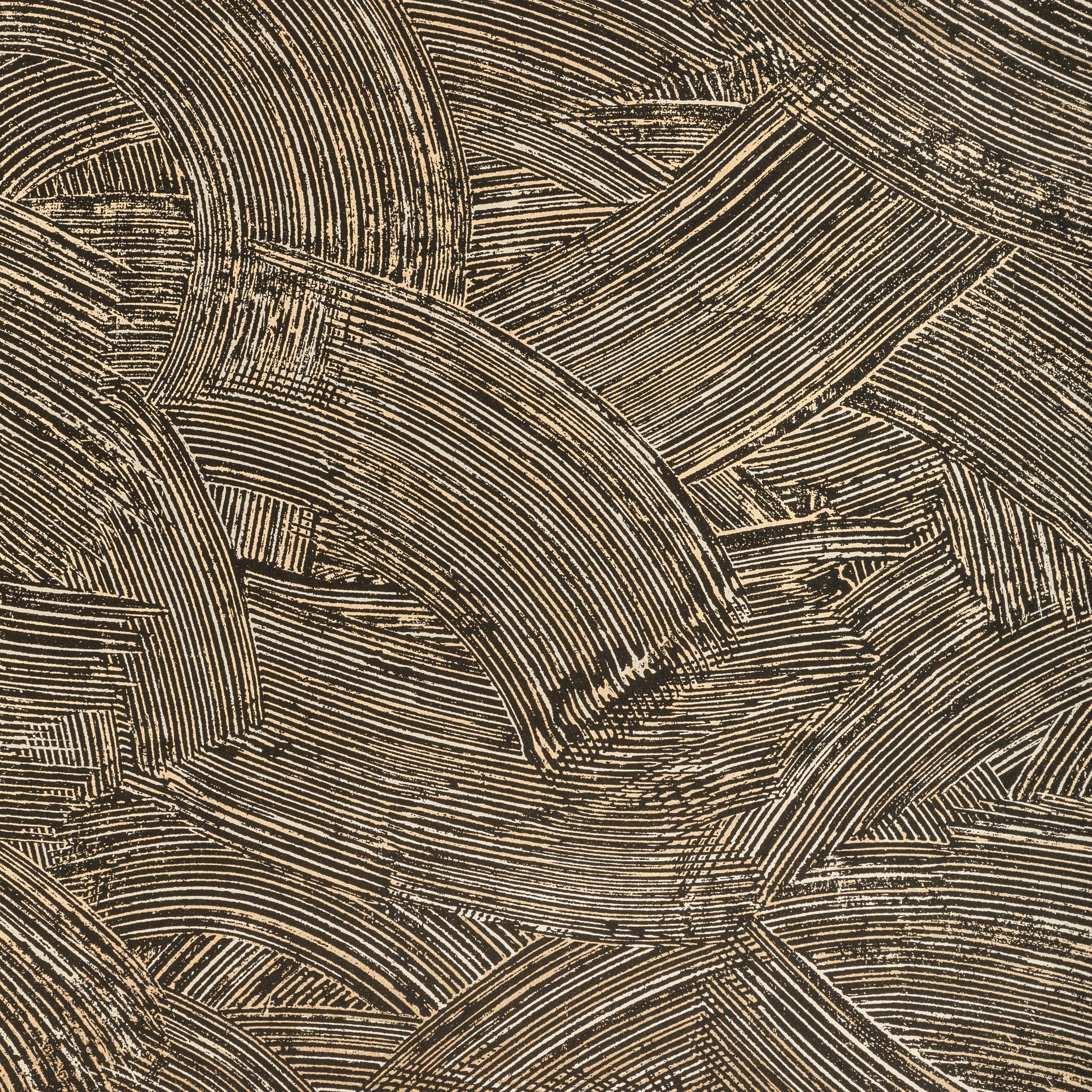 Kravet Couture Modern Swirl in Noir (W3831.8.0)