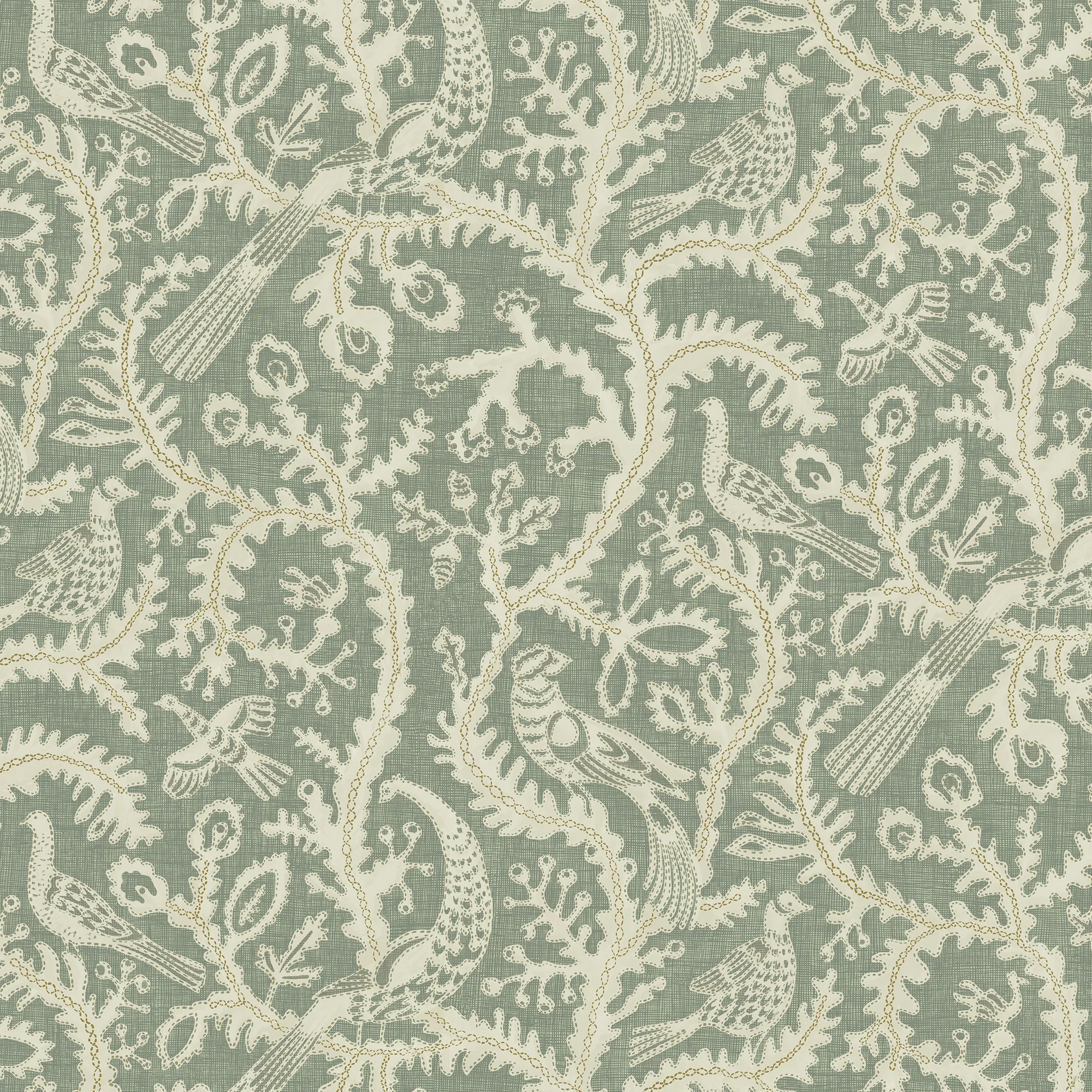 Kravet Couture Stitched Birds in 01 (JMW1035.01.0)