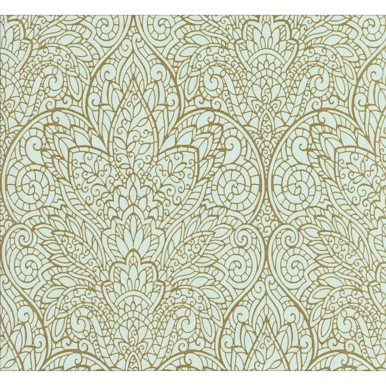 Kravet Design Candice Olson Collection W3467 in Light Blue & Gold (W3467.516.0)
