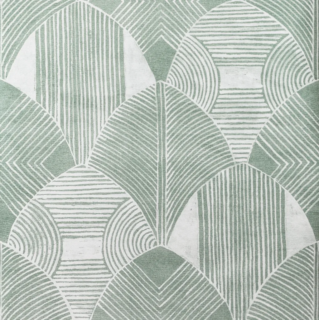 Kravet Design W3607 in White & Green (W3607.3.0)