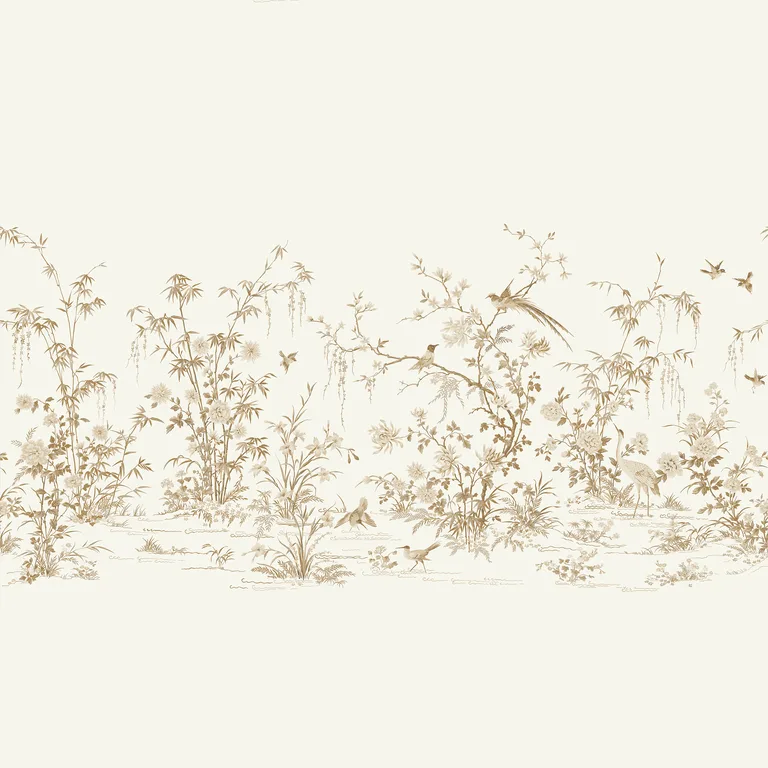 Kravet Design Ronald Redding W3718 in White & Gold (W3718.101.0)