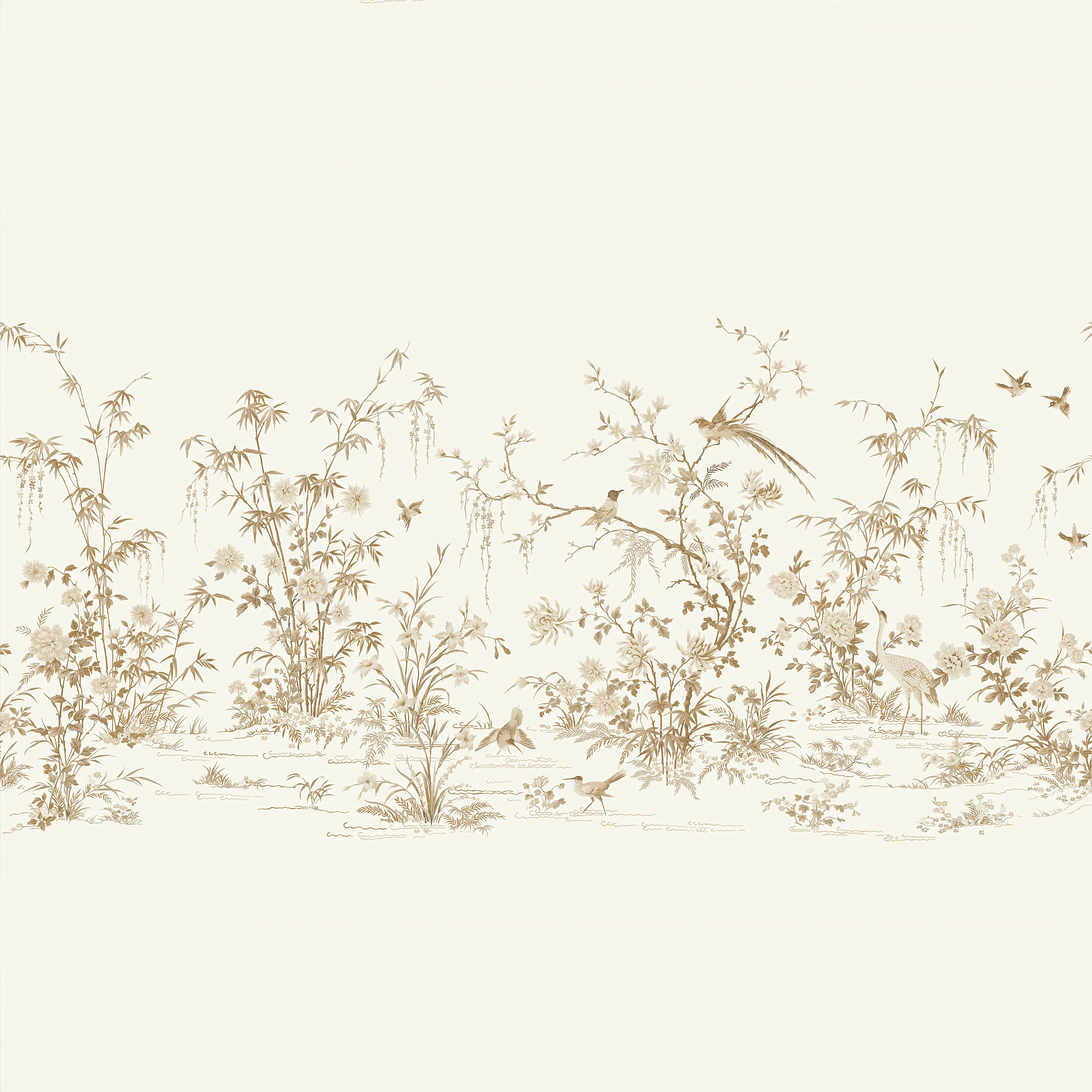 Kravet Design Ronald Redding W3718 in White & Gold (W3718.101.0)