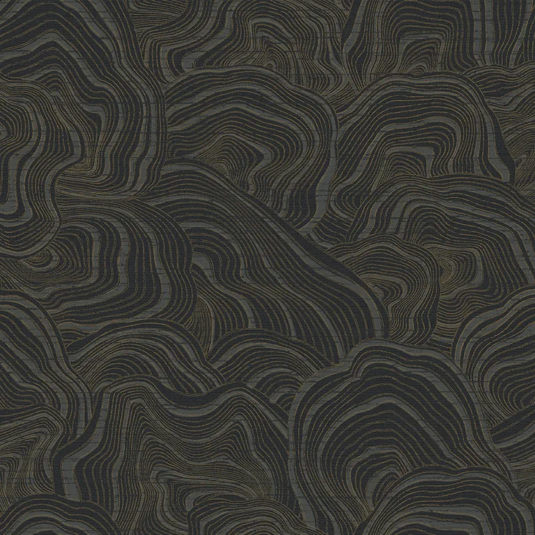 Kravet Design Ronald Redding W3719 in Black & Gold (W3719.8.0)