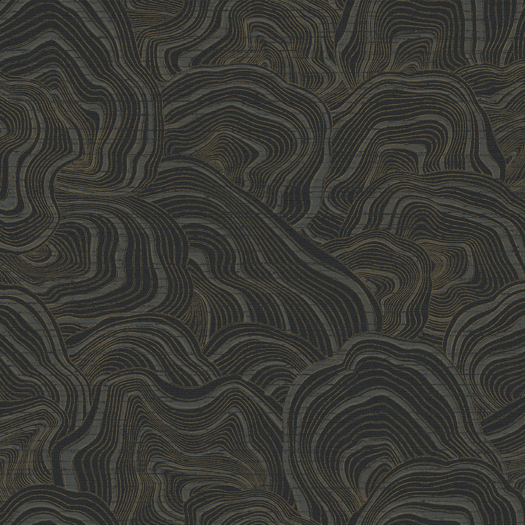 Kravet Design Ronald Redding W3719 in Black & Gold (W3719.8.0)