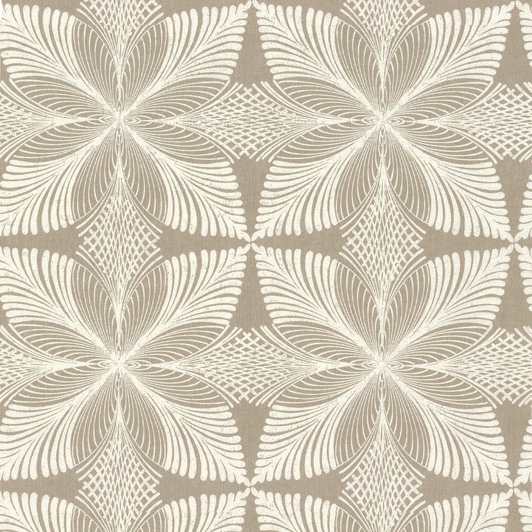 Kravet Design Ronald Redding W3734 in Taupe & White (W3734.1116.0)