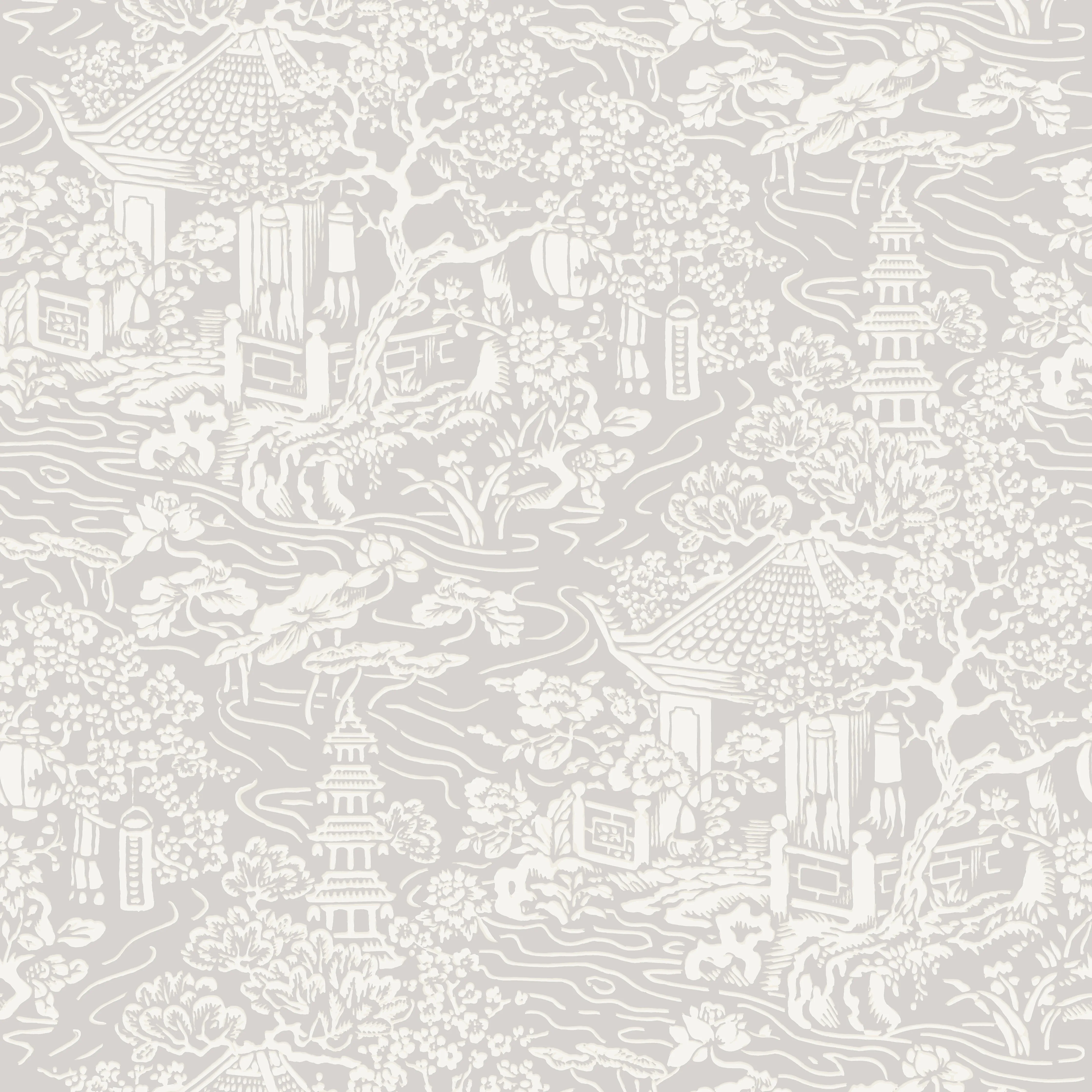 Kravet Design Ronald Redding W3742 in Grey & Ivory (W3742.11.0)