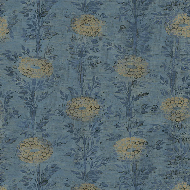 Kravet Design Ronald Redding W3743 in Blue & Gold (W3743.5.0)