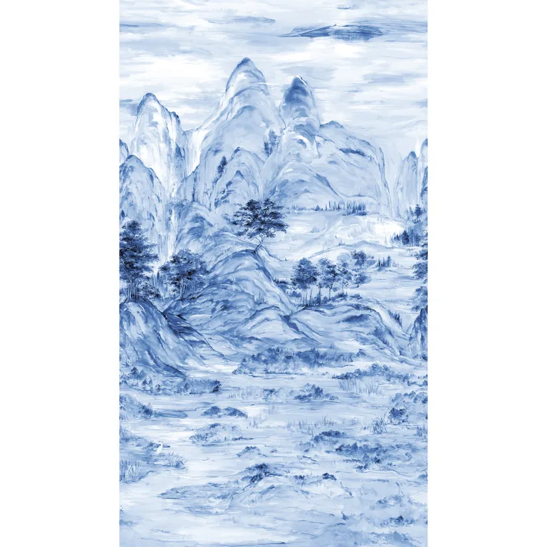 Kravet Design Ronald Redding W3747 in Blue & White (W3747.5.0)