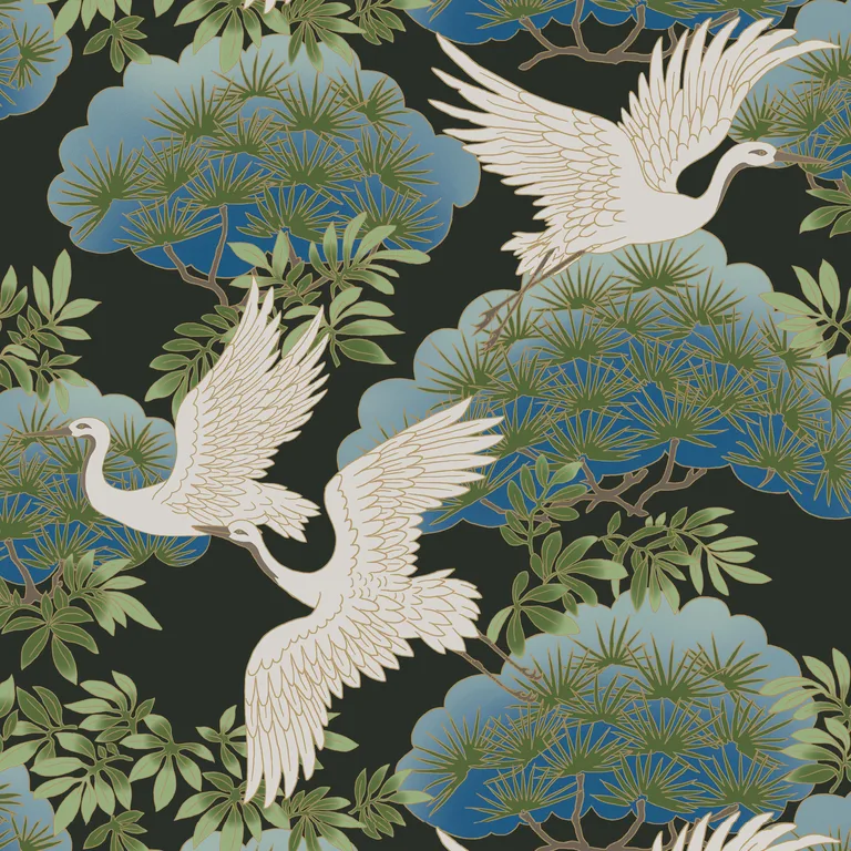 Kravet Design Ronald Redding W3751 in Black & Blue (W3751.8.0)