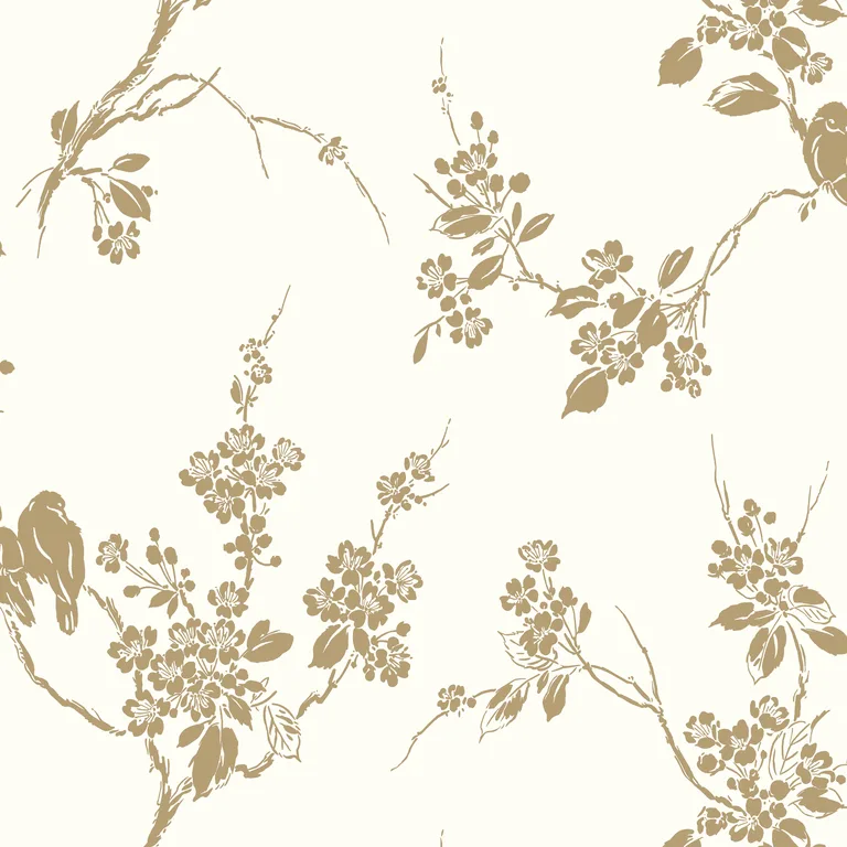 Kravet Design W3773 in White & Gold (W3773.4.0)