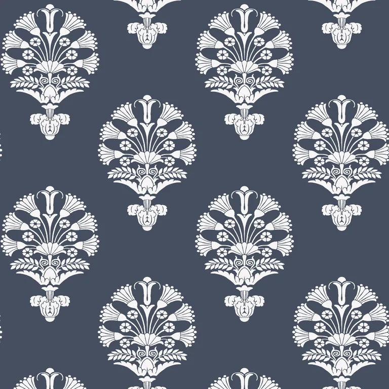 Kravet Design W3778 in Dark Blue & White (W3778.50.0)