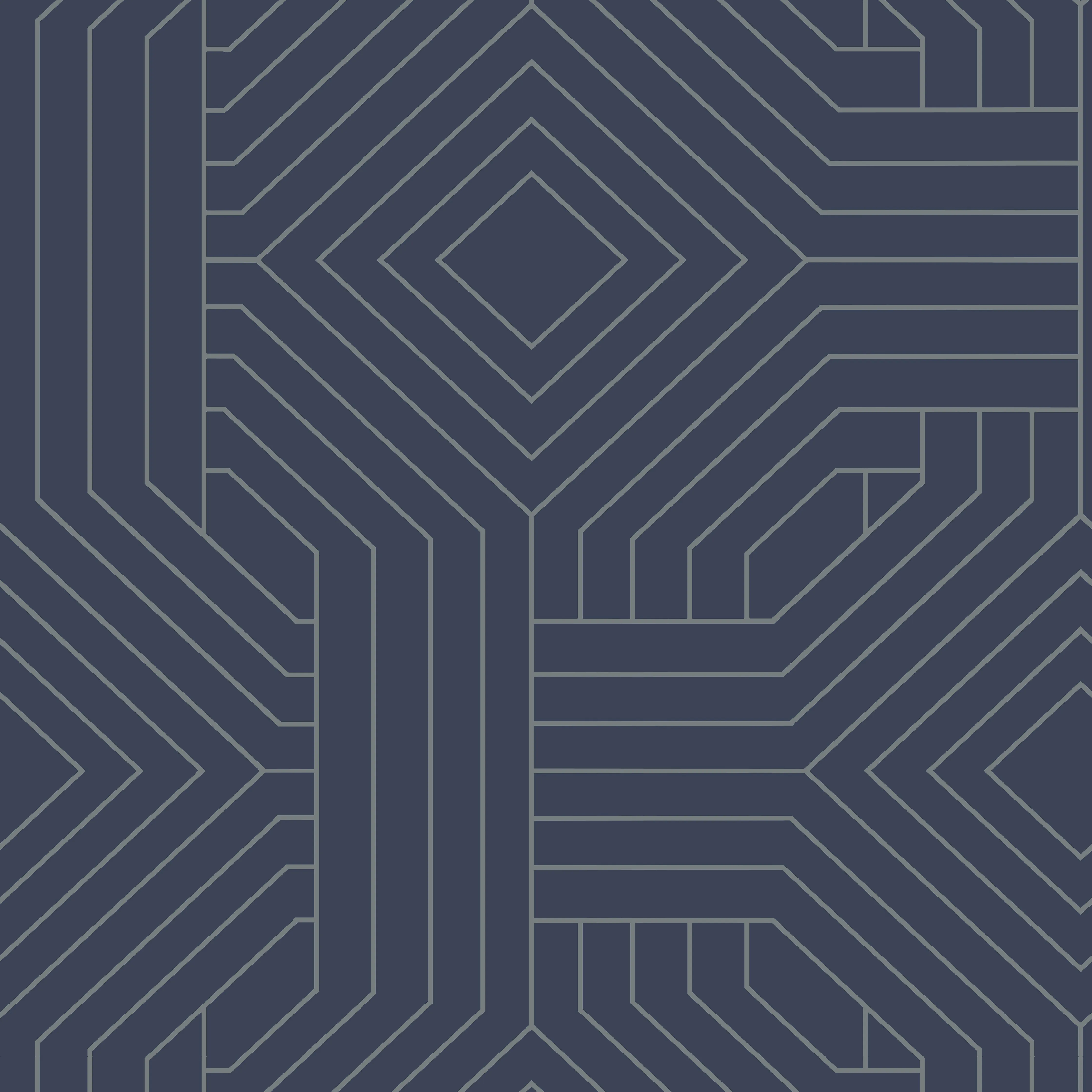 Kravet Design Candice Olson Collection W3798 in Dark Blue & Silver (W3798.50.0)