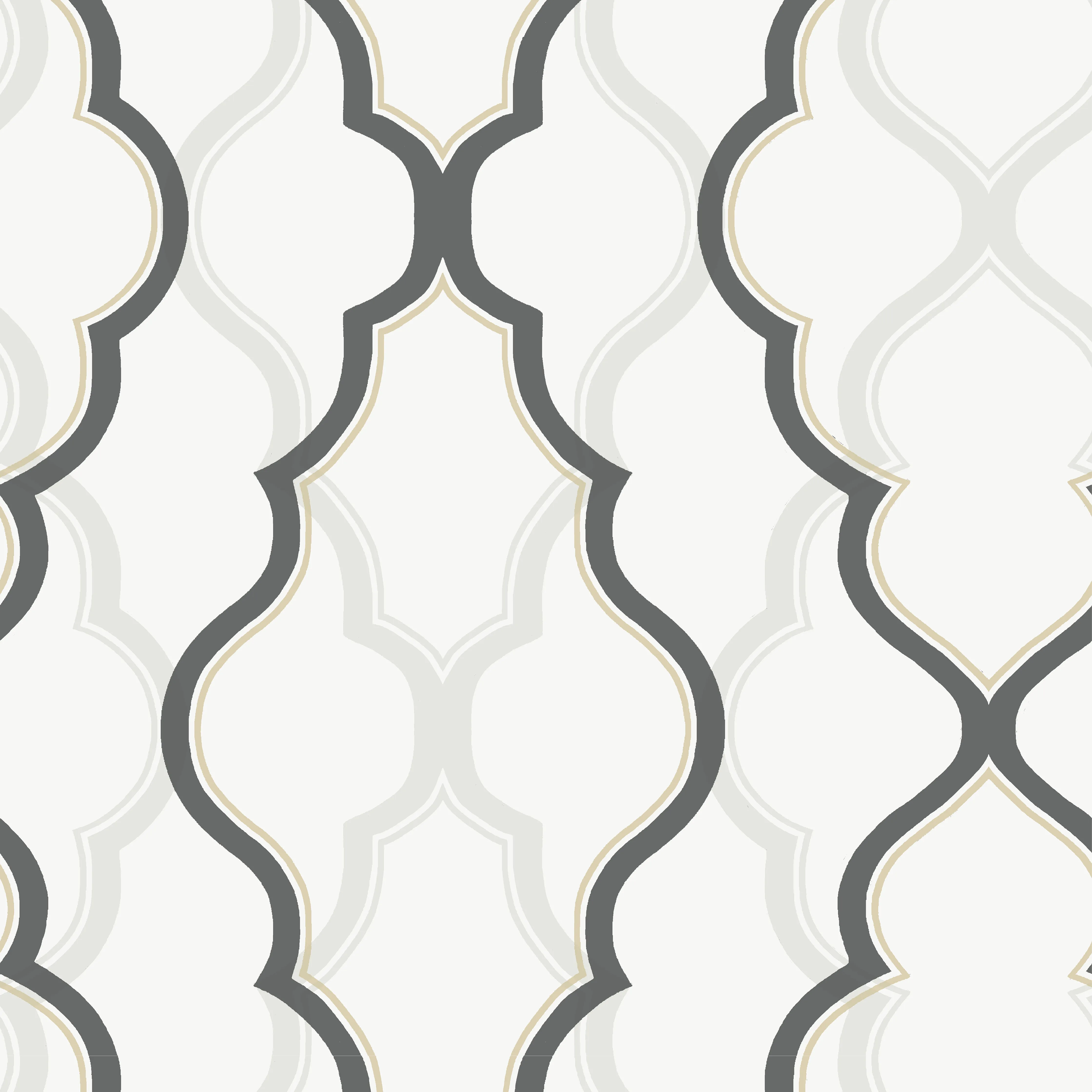 Kravet Design Candice Olson Collection W3799 in White & Charcoal (W3799.101.0)