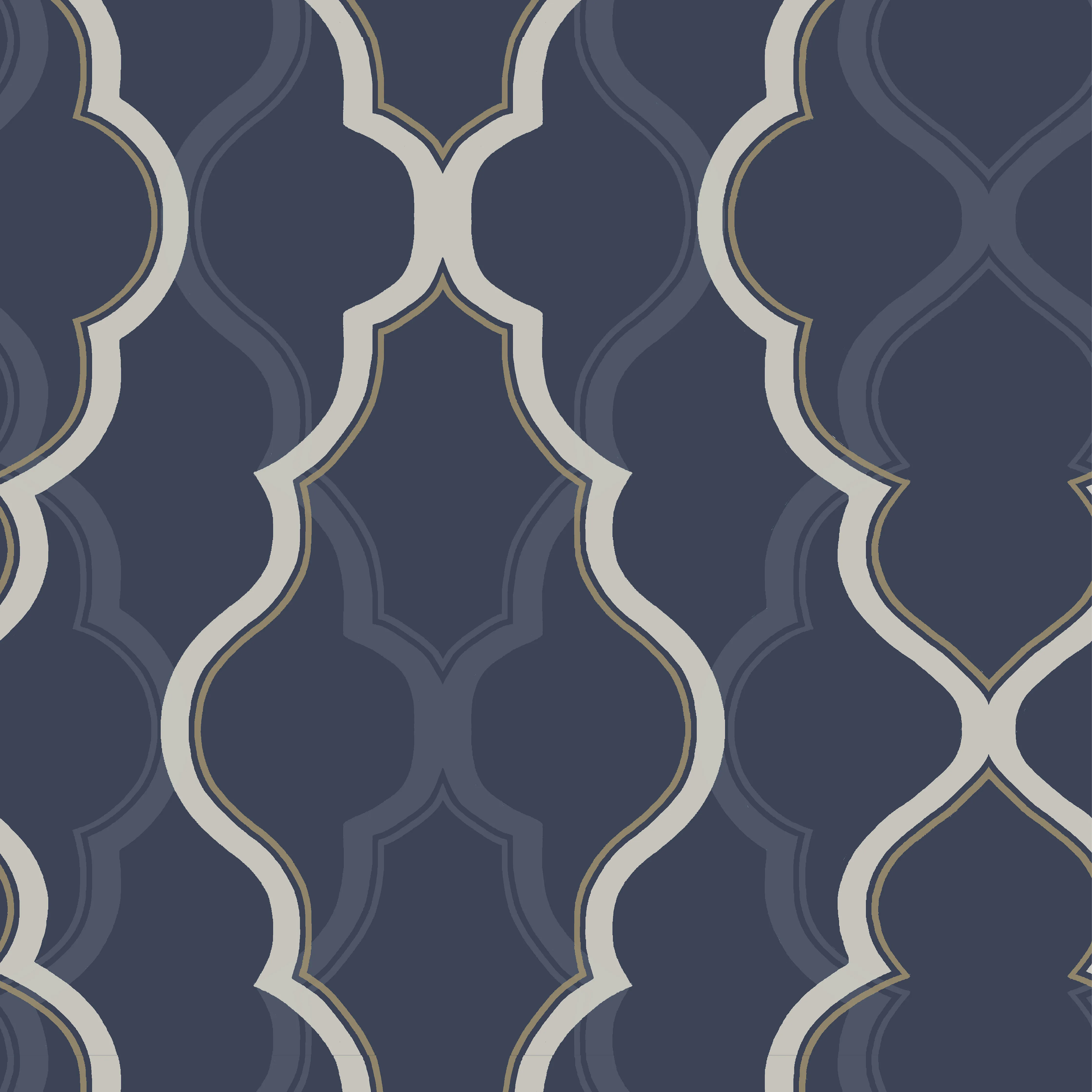 Kravet Design Candice Olson Collection W3799 in Dark Blue & Gold (W3799.50.0)