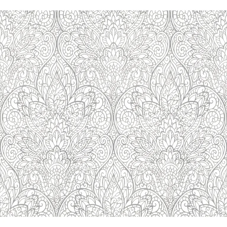 Kravet Design Candice Olson After Eight W3859 in Silver & White (W3859.101.0)