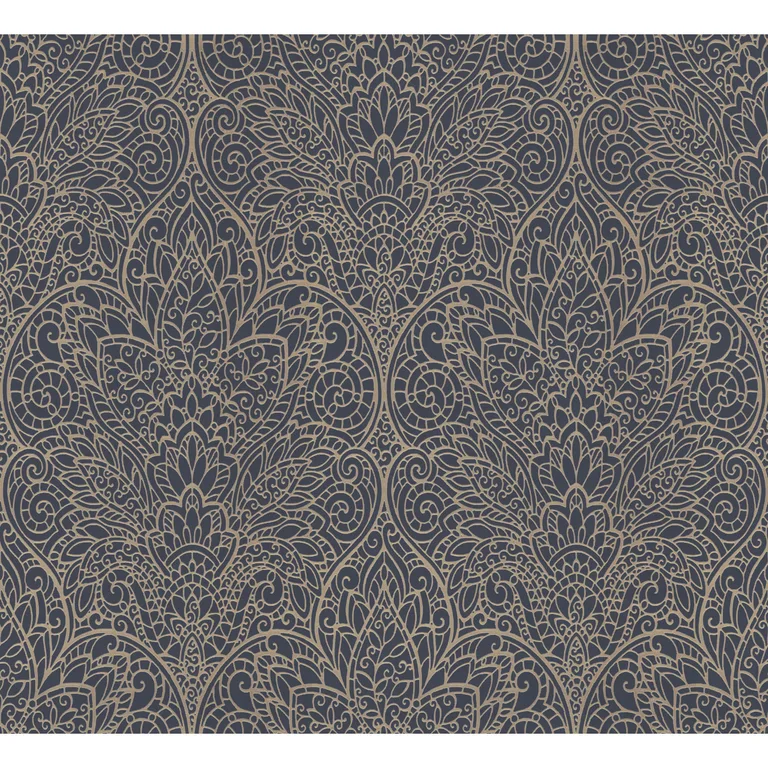 Kravet Design Candice Olson After Eight W3859 in Gold & Blue (W3859.54.0)