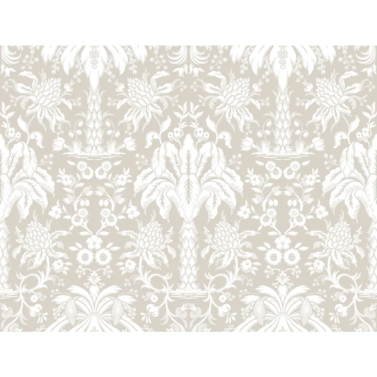 Kravet Design Damask Resource Library W3887 in Taupe & Light Grey (W3887.16.0)