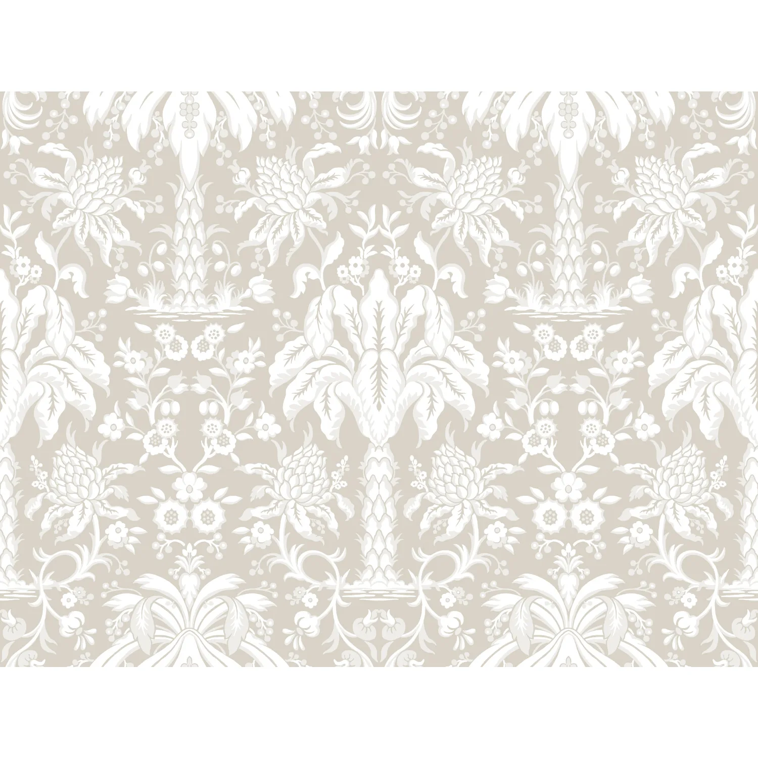 Kravet Design Damask Resource Library W3887 in Taupe & Light Grey (W3887.16.0)