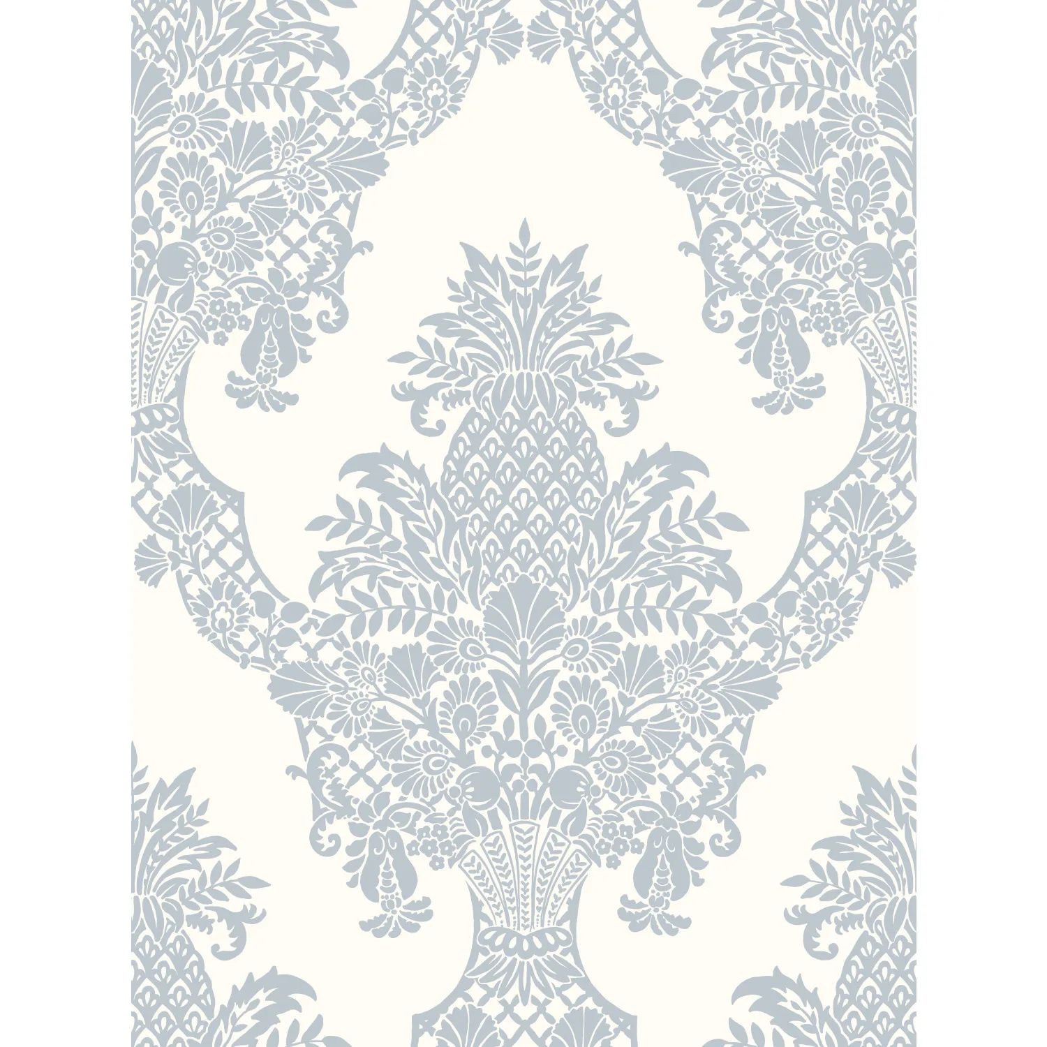 W3892.115.0 | Damask Resource Library W3892 – Light Blue & White