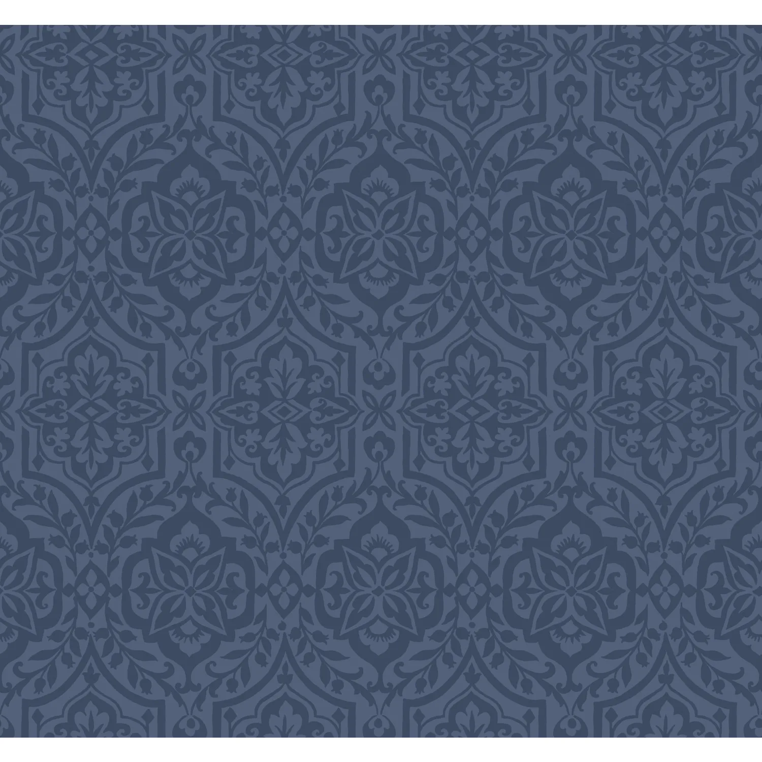 Kravet Design Damask Resource Library W3895 in Dark Blue & Blue (W3895.550.0)