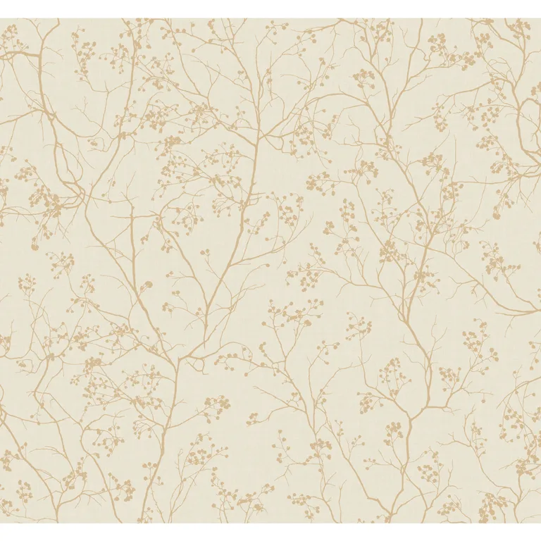 Kravet Design Antonina Vella Dazzling Dimensions Ii W3905 in Ivory & Gold (W3905.1.0)