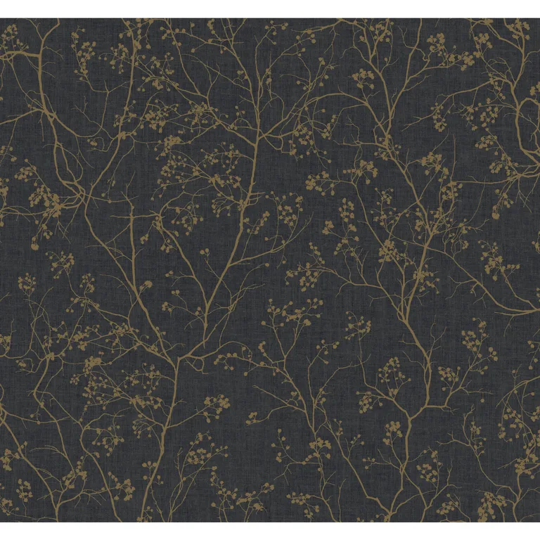 Kravet Design Antonina Vella Dazzling Dimensions Ii W3905 in Black & Gold (W3905.84.0)