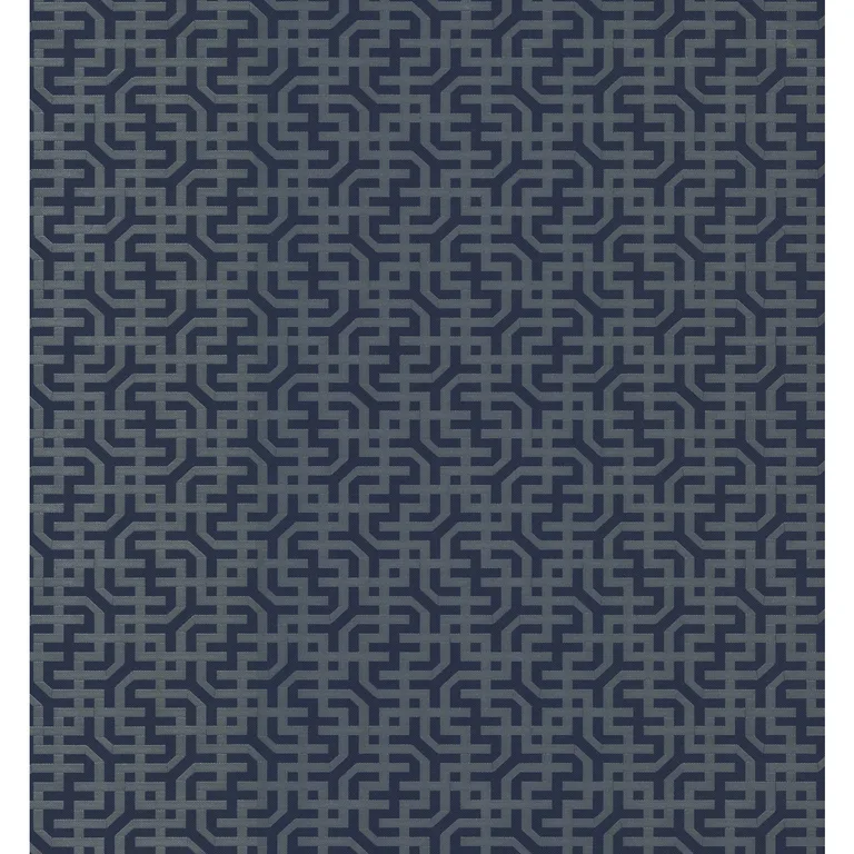 Kravet Design Ronald Redding Traveler W3907 in Blue & Silver (W3907.5.0)