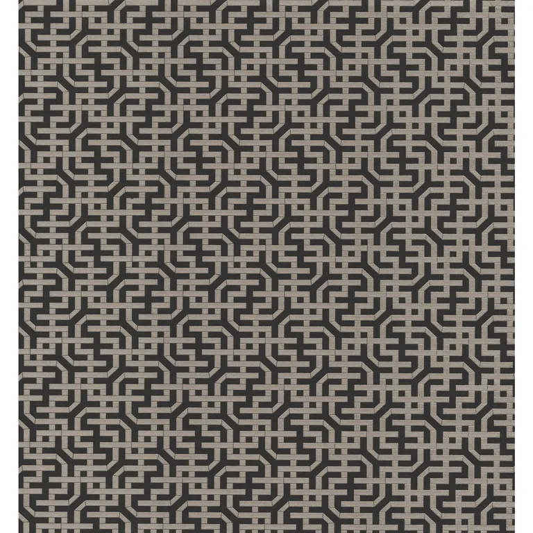 Kravet Design Ronald Redding Traveler W3907 in Black & Gold (W3907.8.0)
